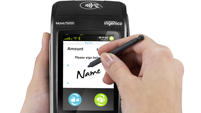 FrenchPay - Ingenico Move 5000 - Ecran tactile