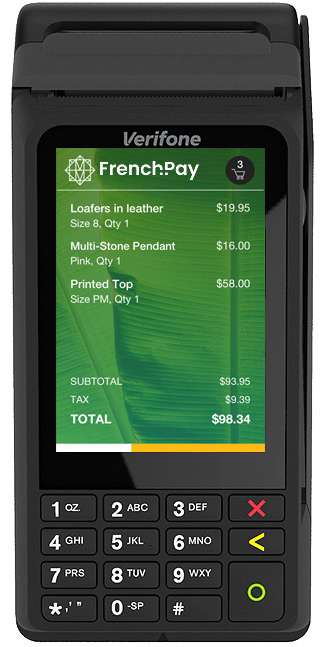 Gamme mobilo - Frenchpay location tpe - Verifone V240m-3g